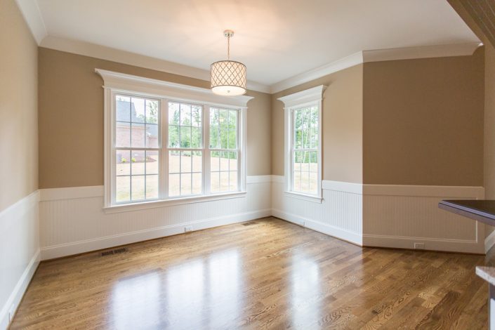 Hardwood floors in a custom built home by R and K in Greensboro NC photo