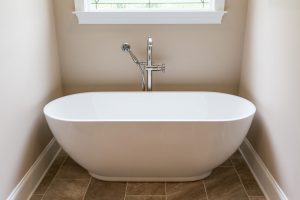 Beautiful bathtub in a custom designed home in Greensboro NC photograph