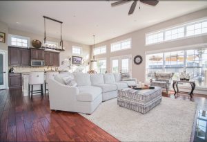 beautifully decorated living room